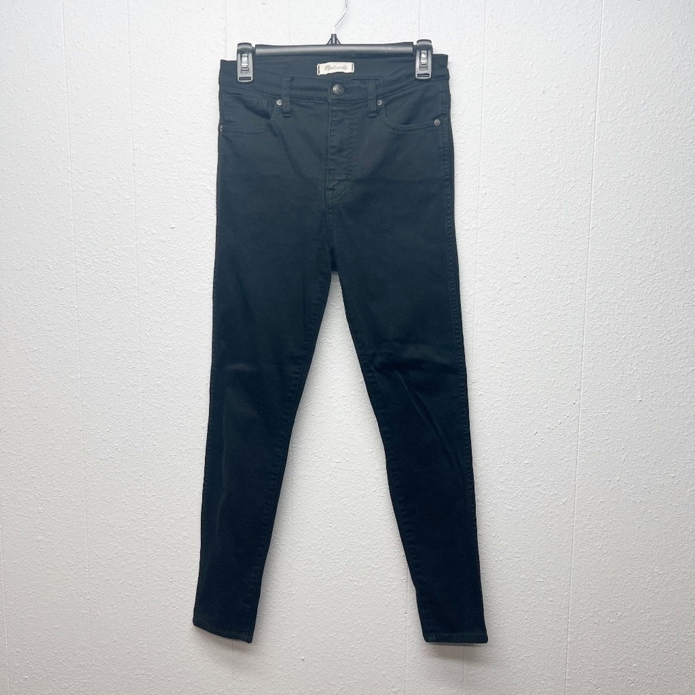 Madewell 10" High Rise Skinny Black Western Cowgirl Rodeo Jeans Womens Size 28